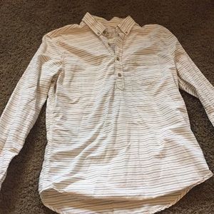 Multi-colored Stripe American Eagle Button-up